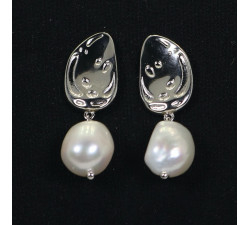 Pendientes de plata y perlas Dangelo I Madrid 68