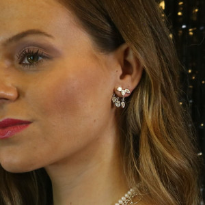 Pendientes ear jackets con circonitas colgantes Prosa I Madrid68
