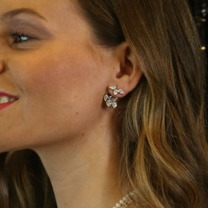 Pendientes ear jackets con circonitas colgantes Prosa I Madrid68