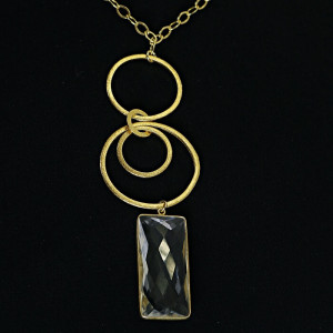 Collar largo cadena con colgante oro Versetto I Madrid68