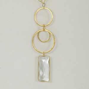 Collar largo cadena con colgante oro Versetto I Madrid68