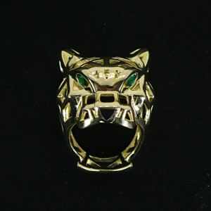 Anillo en plata baño oro pantera geométrica Panter I Madrid68