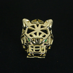 Anillo en plata baño oro pantera geométrica Panter I Madrid68