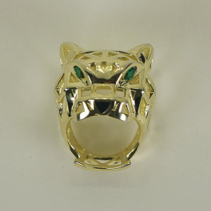 Anillo en plata baño oro pantera geométrica Panter I Madrid68