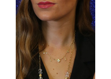 Collares cortos dorados cadena con colgantes Calma I Madrid68