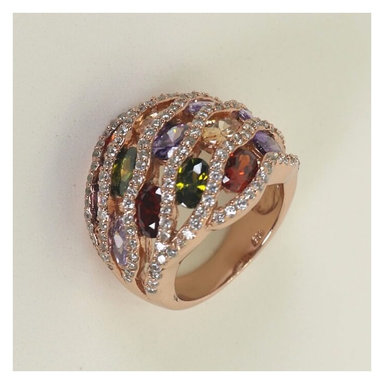 Anillos grandes con cuarzos de colores Spritz I Madrid68