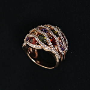 Anillos grandes con cuarzos de colores Spritz I Madrid68