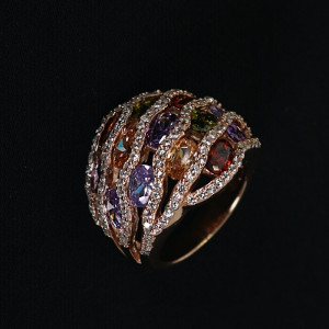 Anillos grandes con cuarzos de colores Spritz I Madrid68