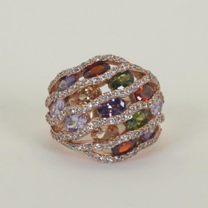 Anillos grandes con cuarzos de colores Spritz I Madrid68