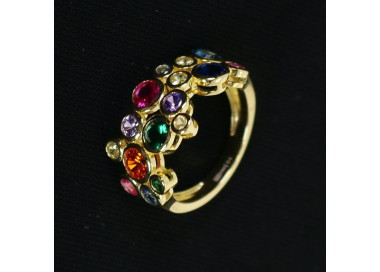 Anillos con piedras multicolor chatón Blooms I Madrid68