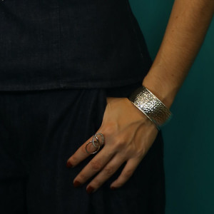 Brazaletes de plata anchos mujer Talent I Madrid68