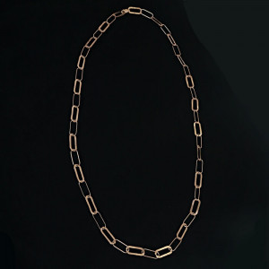 Collar largo cadena eslabones plata Fosco I Madrid68