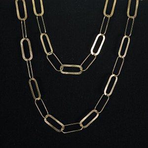 Collar largo cadena eslabones plata Fosco I Madrid68