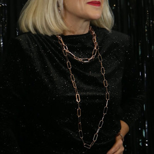 Collar largo cadena eslabones plata Fosco I Madrid68