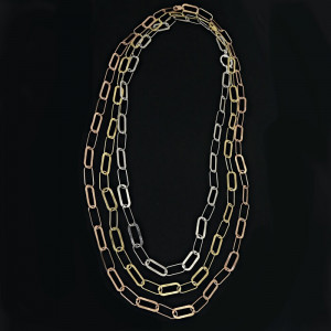 Collar largo cadena eslabones plata Fosco I Madrid68