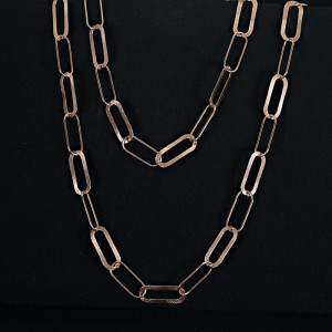 Collar largo cadena eslabones plata Fosco I Madrid68