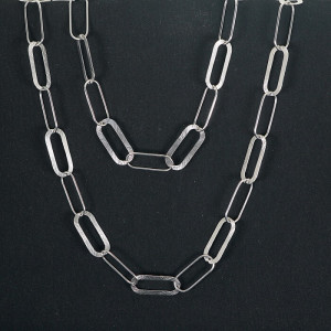 Collar largo cadena eslabones plata Fosco I Madrid68