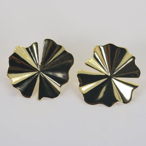 Elegantes pendientes grandes dorados Fansy I Madrid68