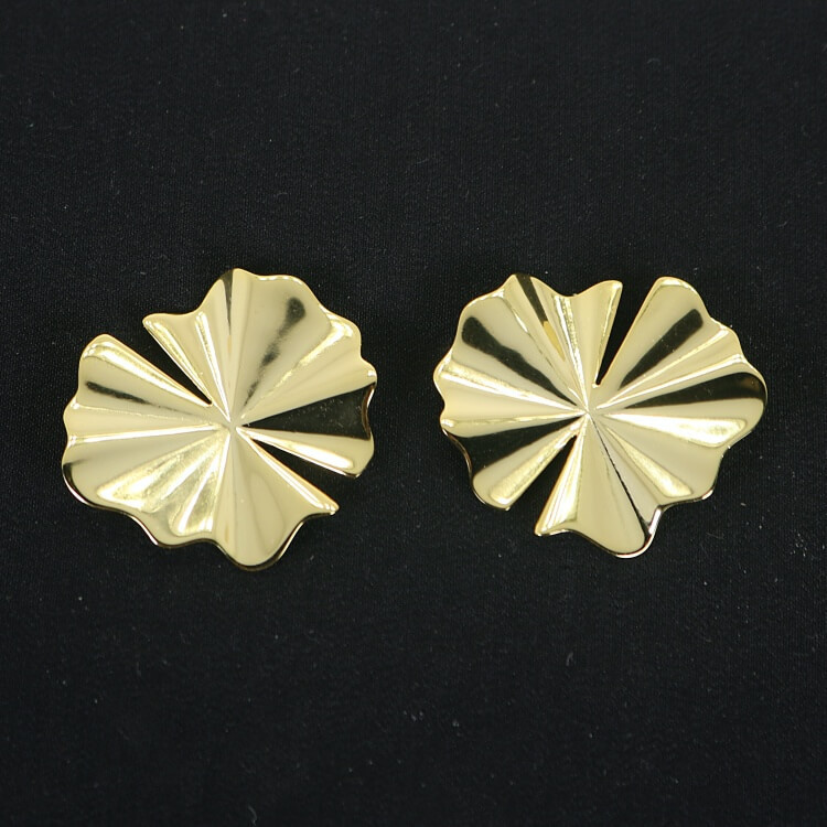 Elegantes pendientes grandes dorados Fansy I Madrid68