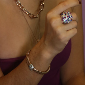 Pulsera malla palomita de maíz  Rose Elegant I Madrid 68