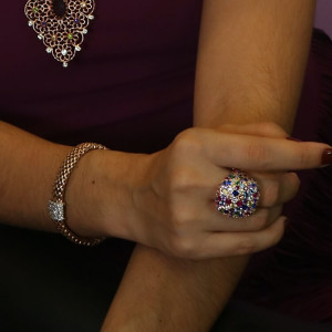 Pulsera malla palomita de maíz  Rose Elegant I Madrid 68