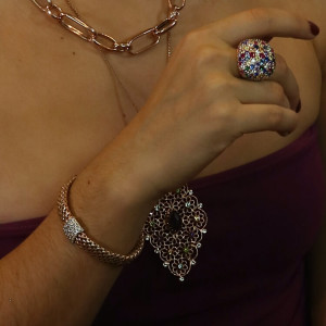 Pulsera malla palomita de maíz  Rose Elegant I Madrid 68