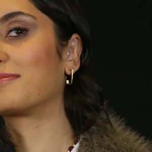 Pendientes de aros cuadrados biselados plata I Madrid 68