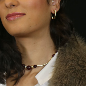 Pendientes de aros cuadrados biselados plata I Madrid 68