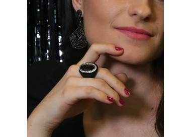 Anillo sello negro con ónix Aristocrazy I Madrid 68