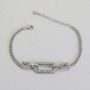 Pulsera eslabones con motivo de circonitas Serena I Madrid68