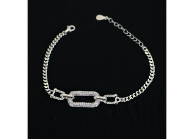 Pulsera eslabones con motivo de circonitas Serena I Madrid68