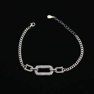 Pulsera eslabones con motivo de circonitas Serena I Madrid68