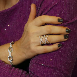 Anillo cruzado doble plata con circonitas Crox I Madrid68 Joyería